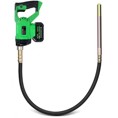 Produktbild von Akku Betonrüttler mit 4,0Ah-Akku, 6000U/min 850W Bürstenlos Betonverdichter mit 2 m Schlauch, Ø 35mm, Flaschenrüttler Kompatibel mit Makita 18V Akku