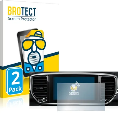 Produktbild von 2x BROTECT Schutzfolie für Kia Sportage QLPE 2020 Infotainment System 8" Displayschutz Displayschutzfolie Folie Matt Entspiegelungsfolie
