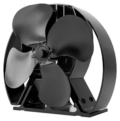 Productafbeelding van Kachelventilator met 4 bladen voor warmtecirculatie bij houtkachels en open haarden