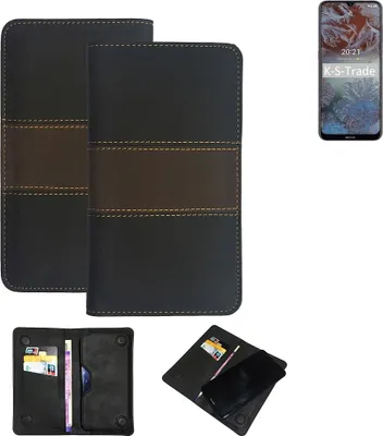 Produktbild von K-S-Trade Hülle Handyhülle kompatibel mit Nokia G10 Schutzhülle Walletcase Bookstyle Tasche Schutz Case Handytasche Wallet Cover Kunstleder
