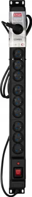 Image de Multiprise Activejet COMBO 12 prises 5m noire