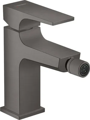 Produktbild von hansgrohe Metropol Einhebel-Bidetmischer mit Hebelgriff und Push-Open Ablaufgarnitur, Brushed Black Chrome