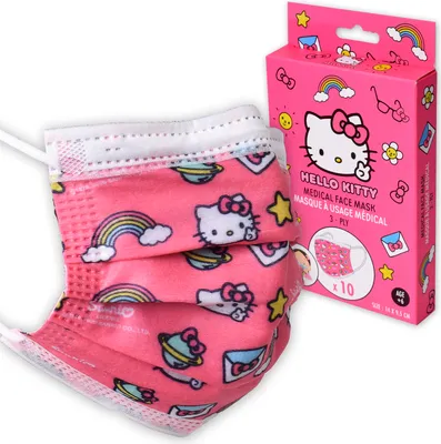 Produktbild von Vorsicht HELLO KITTY Kindermaske 10 Stk