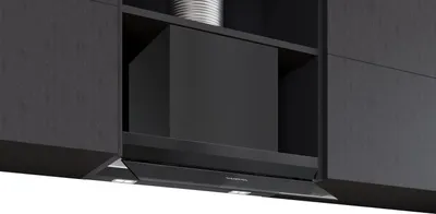 Image de Hotte décorative 60cm 699m3/h noir mat - Siemens - LJ67BDP60 - iq500