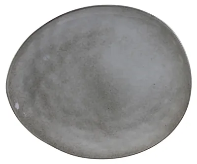 Produktbild von 6 Teller Platte 27,5 cm Galet Grau - Au Grès Du Temps - Home Deco Factory - Cmp