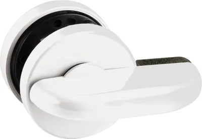 Produktbild von Eco Überwurfriegel WC (Trennwand) mit Notöffnung über Vierkantdorn 8mm weiß