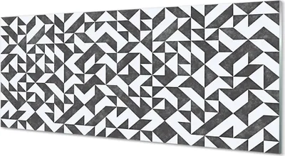 Produktbild von Glasbilder 125x50 Wandkunst Polygone