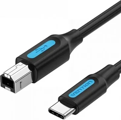 Obrázok produktu pre Vention CQUBF, 1 m, USB C, USB B, USB 2.0, 0,48 Gbit/s, Čierna