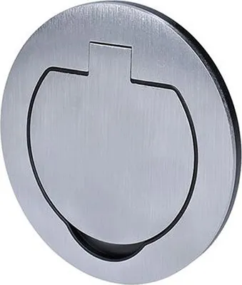 Obrázek produktu pro Vestavná podlahová zásuvka Solight 5B324 IP55 16A 230V broušený hliník