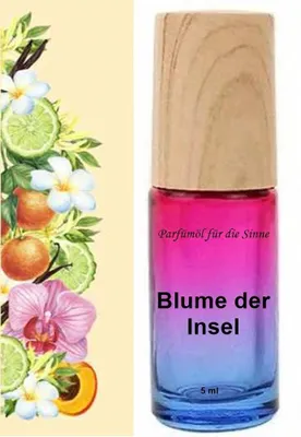 Produktbild von GKA Parfüm Roll-On gefüllt mit reinem Parfümöl Blume der Insel Pazifik Blume der Insel Parfüm Roller RollOn Duftroller Parfümroller