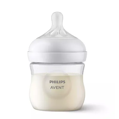 Image de Philips Avent Biberon SCY90001 125ml Transparent Tétine anti-coliques
