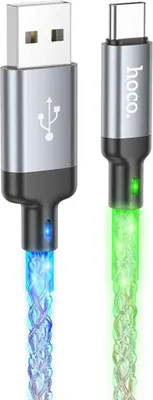 Immagine prodotto di Cavo da USB A a USB C Hoco 3A 1 m U112 grigio