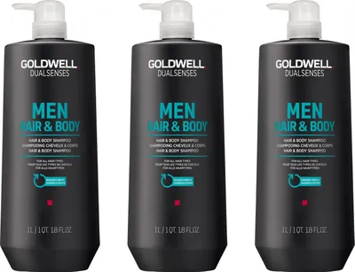 Produktbild von Dualsenses Men Hair & Body Shampoo 3x1000 ml