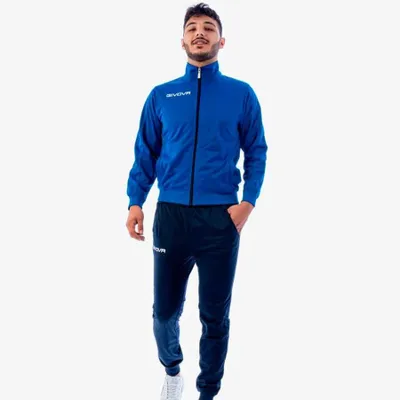 Produktbild von Givova Tuta Torino Trainingsanzug Azul/Blanco - 4XS