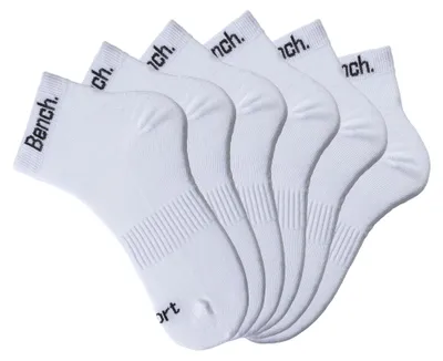 Produktbild von Bench Sportsocken 6 -teilig 6x weiß Größe 43/46