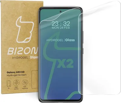 Produktbild von Bizon Glass Hydrogel Displayschutzfolie, Galaxy A53 5G, 2 Stück