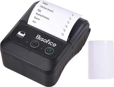 Obrázok produktu pre Bisofice termotlačiareň 58 mm 2 palce Bluetooth tlačiareň účteniek USB faktúr POS mobilná tlačiareň, SC/POS tlačový príkaz, kompatibilný s Android/iOS/Windows