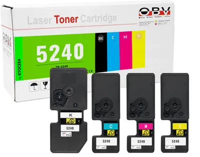 Produktbild von Kompatibler Toner Set für Kyocera ECOSYS M5526cdn P5026cdn ersetzt TK-5240K/C/M/Y BK/C/M/Y - 4er Set