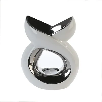 Produktbild von Casablanca Aromabrenner Lago weiss silber 20 cm 26931