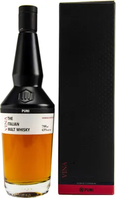 Produktbild von PUNI VINA - Marsala Edition Italian Malt Whisky + Box 700ml 43% Vol.