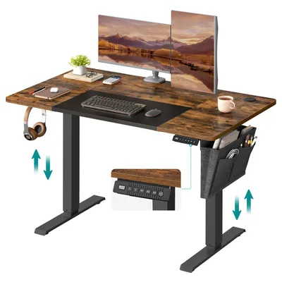 Produktbild von SONGMICS Höhenverstellbarer Schreibtisch elektrisch 120cm mit 4 Höhen