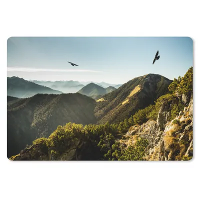 Obrázok produktu pre Podložka pod myš - Alpy - Vtáky - Les - 27x18cm - Rohožka pod myš