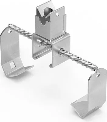 Produktbild von Universal-Firstziegelhalter mit Feder, niedrig