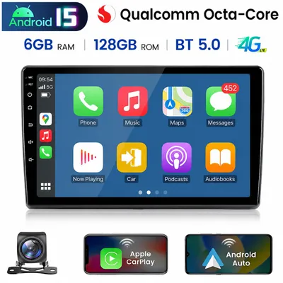 Produktbild von CarPlay Android Auto Autoradio Für Fiat Ducato/Peugeot Boxer/Citroen Jumper – Hochleistungs-Octa-Core Prozessor, 6+128GB, GPS, Bluetooth, Touchscreen, KI-generiertes Bild