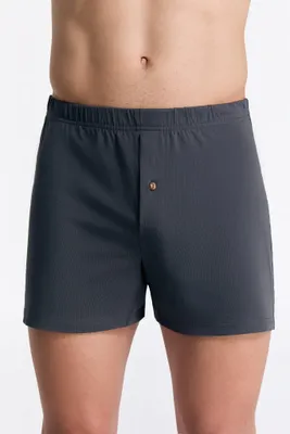 Produktbild von Bio-Baumwoll-Boxershorts mit Holzknopf
