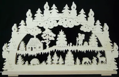 Produktbild von Original Erzgebirgischer Marken Schwibbogen Lichterbogen 70 x 43 cm S70-0_40