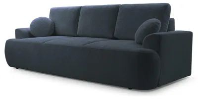 Produktbild von Selsey Barletto – 3-Sitzer-Sofa mit Schlaffunktion und Stauraum, Bouclé, Dunkelgrau
