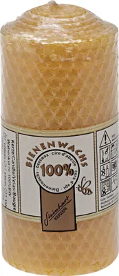Produktbild von 100% Bienenwachs Wabenkerze 120 x Ø 55 mm