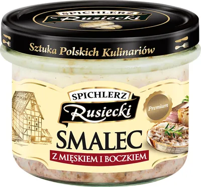 Zdjęcie produktu dla Spiechlerz Rusiecki Smalec Z Mięskiem I Boczkiem 160 G