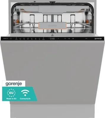Produktbild von Gorenje GV673B65 vollintegrierter Geschirrspüler 60 cm, Unterbau, Standardgröße (60 cm), Edelstahl, Berührung, 2 Korb/Körbe, Korb