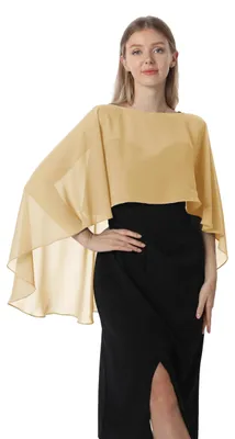 Produktbild von Hotshawl Capelets für Damen, Chiffon-Umhang, Schals und Wickeltuch, für Abendkle
