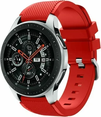 Produktbild von Strap-it Samsung Galaxy Watch 46mm Armband Silikon (Rot)