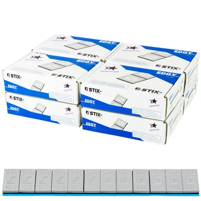 Produktbild von 400 Streifen STIX Klebegewichte 60G (12x5G), Stahl, verzinkt mit Kunststoffbeschichtung