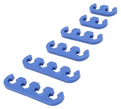Produktbild von 6PCS Zündkerzenkabel Separator Divider Kit 9728 9723 Fahrzeug Zündkabel Webstühle Halter für 7mm 8mm 9mm