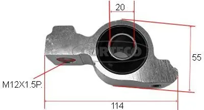 Produktbild von Lagerung Lenker passend für PEUGEOT 406 (8B) Vorne 80000089 CORTECO