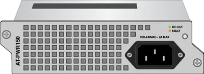 Produktbild von Allied Telesis AT-PWR150-50, Stromversorgung, Grau, Allied Telesis AT-x510, AT-x610, AT-x930, 150 W, 100 - 240 V, 2 A