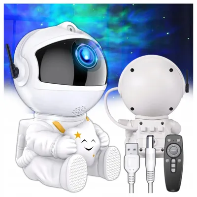 Produktbild von Sternenprojektor Astronauten-Galaxie-Nachtlampe für Kinder Weltraum-Fernbedienung
