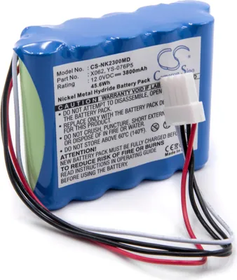 Produktbild von vhbw Akku kompatibel mit Nihon Kohden Lifescope i, SBM-2353 Medizintechnik (3800 mAh, 12 V, NiMH)