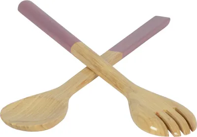 Produktbild von albert L. (punkt) Bambus Salatbesteck maxi mauve 2tlg