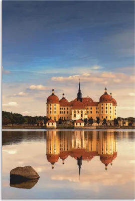 Produktbild von ARTland Wandbild Alu für Innen & Outdoor Schloss Moritzburg Größe: 20x30 cm