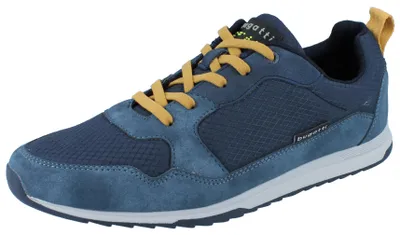 Produktbild von BUGATTI Herren Sneaker blau Leder Textil - Größe: 44