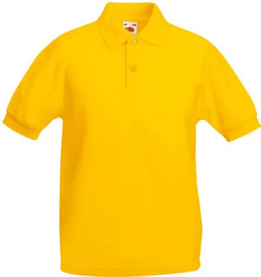 Produktbild von Fruit of the Loom - Kids 65/35 Piqué Polo - Sunflower - 104
