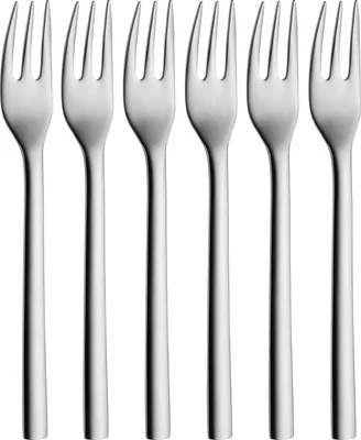 Produktbild von Tortengabeln - 6-teilig - 16 cm - Für 6 Personen - Cromargan® - Spülmaschinenfest - Geschenkverpackung Tortenbesteck