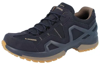 Produktbild von LOWA Gorgon GTX Herren Trekkingschuhe blau grau Textil - Größe: UK 8