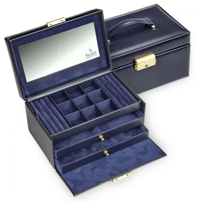 Produktbild von 25.301.014023 - Schmuckkasten Elly acuro navy Leder