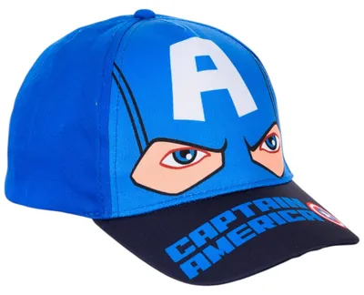 Produktbild von Basecap Avengers Captain America Blau 52 cm